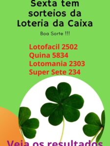 Sorteio da Loteria de 22 de abril