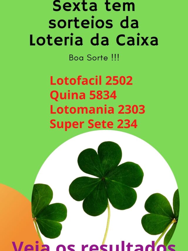 Sorteio da Loteria de 22 de abril