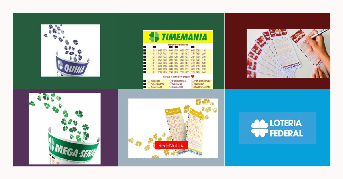 Resultados dos jogos da Loteria de sábado